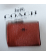 COACH Mini Skinny ID Card Case Leather Metallic Hot Pink F21072 NWT - $44.95