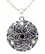 MYSTICA ACCESSORY CELTIC ROUND HONEYCOMB ALLOY NECKLACE - $23.75 CAD