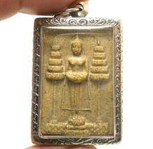 1973 Lp Banlam Real Thai Powerful Buddha Magic Amulet Lucky Rich Success Pendant - £34.49 GBP