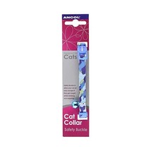 Camouflage Cat Collar with safety buckle Blue  - $14.99 CAD