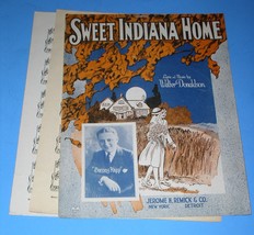 Sweet Indiana Home Sheet Music Vintage 1922 Jerome H. Remick &amp; Co. Barney Rapp - £11.87 GBP