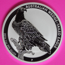 Gem BU 2016 Australia Wedge-Tailed Eagle Silver Exact Coin Shown Mint Capsule 29 - $54.99