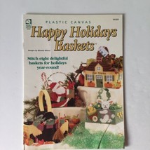 Plastic Canvas Happy Holiday Baskets Michael Wilcox House Of White Birches  - $5.89