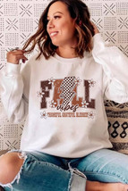 White FALL THANKFUL Graphic Drop Shoulder Sweatshirt - $20.25