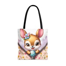 Tote Bag, Easter, Cute Deer, Personalised/Non-Personalised Tote bag, awd-1269, 3 - £22.50 GBP+
