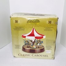 Mr. Christmas Gold Label Classic Carousel Plays 30 Christmas Carols &amp; Cl... - $98.95
