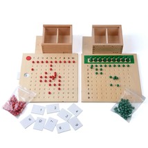 Montessori Multiplication And Division Board Montessori Math Toys Material For T - £40.14 GBP