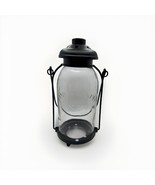 Yankee Candle Glass Metal Hanging Lantern For Candle Retired EST 1969 Fa... - $14.84