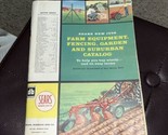 Sears db 1958 Suburban-Farm Catalog Color Lawn Garden Tractor Tools Till... - $34.65