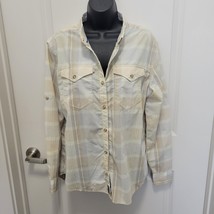 Patagonia Shirt Womens Medium Button Front UV Protection Sun Stretch Out... - $28.21
