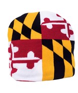 Maryland Flag Reversible Beanie Cap Hat NEW Fast Free Ship - £17.43 GBP