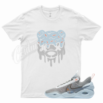 White DRIPPY T Shirt for N Cosmic Unity Space Hippie Particle Grey Blue Max - £20.81 GBP+