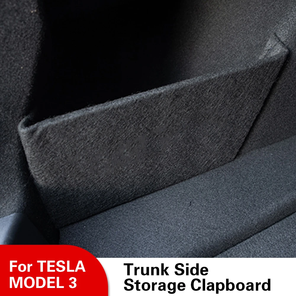 Trunk Organizer Partition Board Car Trunk Side Storage Plate for Tesla Model 3 - £12.44 GBP