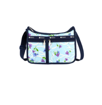 LeSportsac Ribbons Of Hope Deluxe Everyday Crossbody Floral, Cancer Awareness - £83.62 GBP