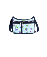 LeSportsac Ribbons Of Hope Deluxe Everyday Crossbody Floral, Cancer Awareness - $104.99