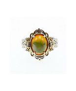 925 STERLING SILVER OPAL &amp; GOSHENITE RING SIZE 7 - $68.80