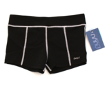 NUYU  Women&#39;s M Black CU University of Colorado Patch Pocket Tight Shorts - $49.49
