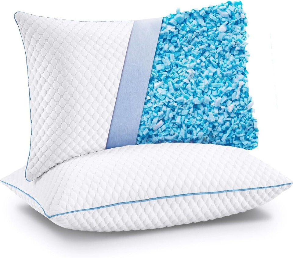Hypoallergenic Cooling Pillow Set - Ultimate Comfort for Side and Back Sleepers Item image 3