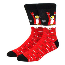 Santa Slipping Down the Chimney Socks (Adult Large) - £7.03 GBP