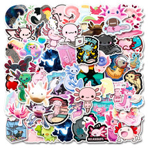 50 Pcs Cartoon Axolotl Stickers Set - Fun and Vibrant Decals for Personalizing L - £7.90 GBP