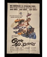 Gone In 60 Seconds  Original One Sheet Movie Poster 1974 - £183.06 GBP
