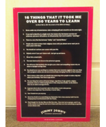 Authentic Jimmy Johns 16 THINGS Gourmet Sandwiches Tin Sign 25.5&quot;h x 17&quot;... - £78.65 GBP