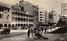Johannesburg South Africa~Pritchard STREET-1920s Automobiles~Real Photo Postcard - £10.33 GBP