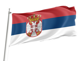 Flag of Serbia ,Unique Design Print ,Size - 3x5 Ft / 90x150 cm, Made in EU - $29.80