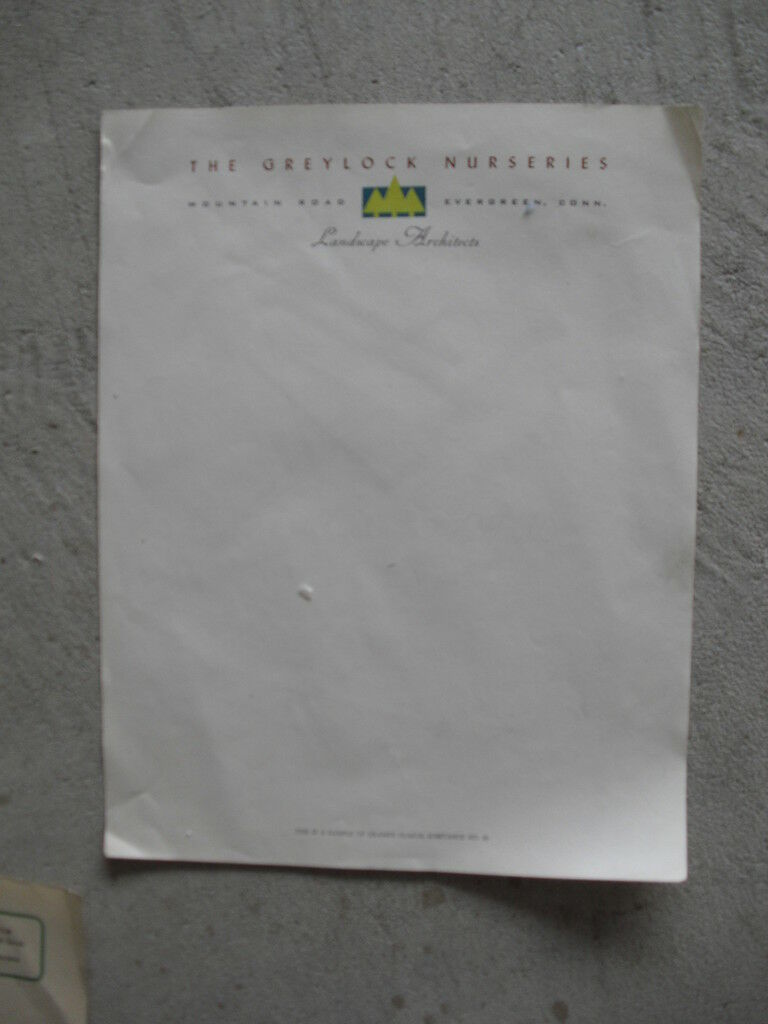 Vintage Letterhead The Greylock Nurseries - $17.82