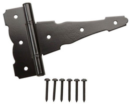 Everbilt 4 in. Black Heavy Duty Decorative Tee Hinge - $12.95