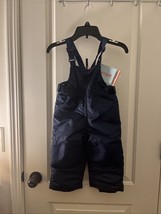 Cat &amp; Jack Snow Unisex Baby Bib Snowsuit 1 Piece Size 18 Months Navy Blue - $32.25