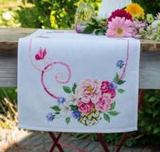 DIY Vervaco Classic Flower Easter Spring Cross Stitch Table Runner Scarf... - £35.80 GBP