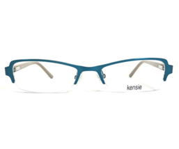 Kensie Petite Eyeglasses Frames Classy AQ Blue Beige Rectangular 49-17-130 - £36.37 GBP
