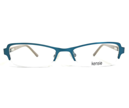 Kensie Petite Eyeglasses Frames Classy AQ Blue Beige Rectangular 49-17-130 - £35.01 GBP