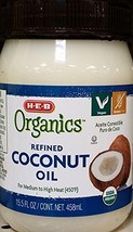 HEB Organic Refined Coconut Oil 15.5 Oz (Pack of 2) - $35.61