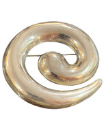 Vintage Large Mexico Modernist Spiral Sterling Silver Brooch Pin/pendant... - $153.61 CAD