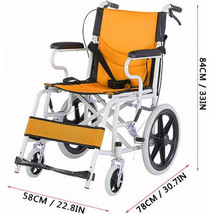 Colorful Lightweight Transport Wheelchair Medical Orthopedic Foldable Portable - £223.49 GBP