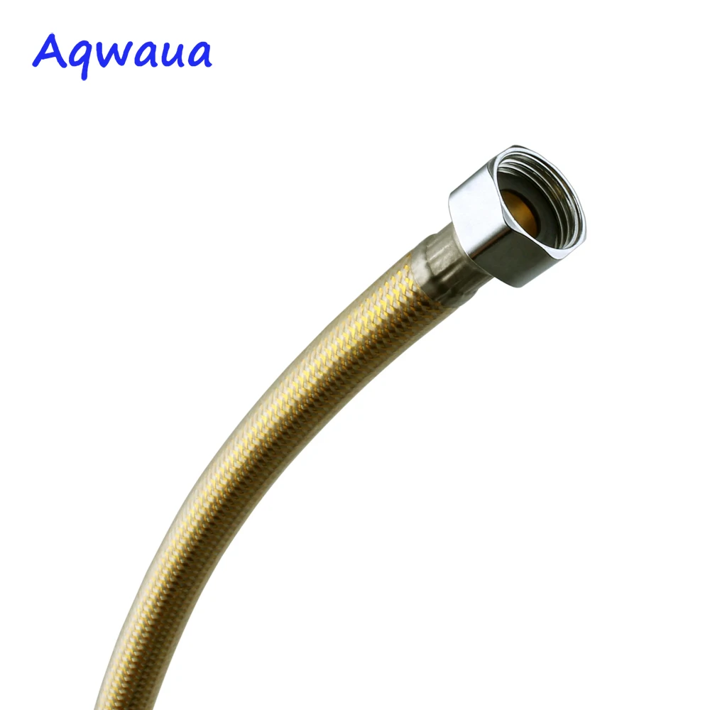 House Home Aqwaua Golden Faucet Plumbing Hose 400/500/600MM Angle Valve ConAtor  - £24.51 GBP