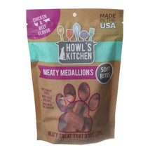 Howls Kitchen Chicken and Beef Medallions - USA-Made Meaty Dog Treats - £6.24 GBP