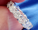 Earth mined Diamond 5 carat Deco Wedding Band Platinum Eternity Annivers... - $15,176.25