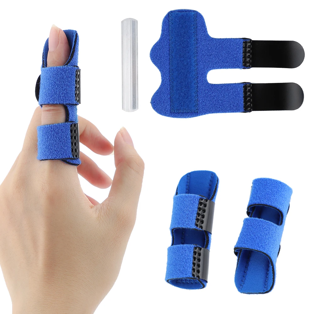 Straighten brace adjustable sprain dislocation fracture finger splint corrector support thumb200