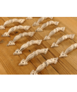 12 Handles Door Pull Cast Iron Gate Cabinet Drawer Kitchen Distress Whit... - €28,51 EUR