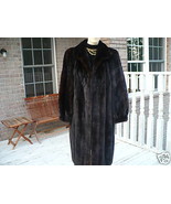 Mint full length Black brown Mink Fur coat jacket - £1,017.80 GBP