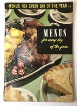 1952 Culinary Arts Institute Menus for Every Day of the Year Recipes Cookbook - £6.29 GBP