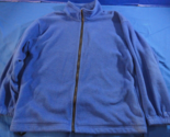 SJB SPORTS WEAR TRUE BLUE FLEECE FULL ZIP UP COLD WEATHER CW NO HOOD SWE... - $24.28