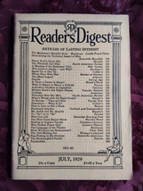 Readers Digest July 1929 Will Rogers Calvin Coolidge John Erskine Albert J Nock - £29.44 GBP