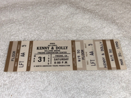 KENNY ROGERS DOLLY PARTON 1990 UNUSED CONCERT TICKET SELLAND ARENA CALIF... - £23.95 GBP