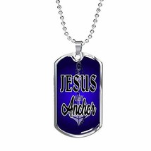 Express Your Love Gifts Jesus is My Anchor Necklace Stainless Steel or 18k Gold  - £35.57 GBP