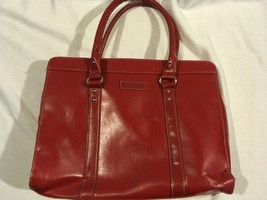 NWOT Day One Bright Red 16&quot;x13&quot; Shoulder Strap Computer Weekend Travel C... - $20.24