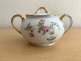 Antique Noritake Nippon 1891-1921 Sugar Bowl w/Lid Trimmed in Gold - £13.91 GBP